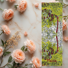 Personalisierter Name Bamboo Art Meditation Yoga M Yogamatte