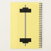 Personalisierter Name + Barbell Planner Planer (Rückseite)