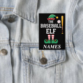 Personalisierter Name Baseball-Elf Familie passend Button (Insitu)