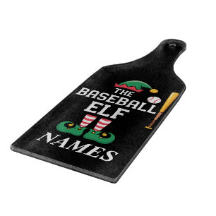 Personalisierter Name Baseball-Elf Familie passend Schneidebrett
