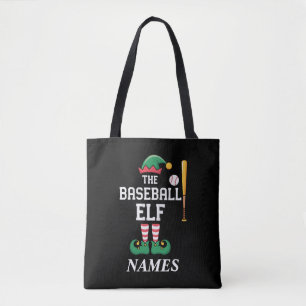 Personalisierter Name Baseball-Elf Familie passend Tasche