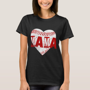Personalisierter Name Baseball-Mama T-Shirt