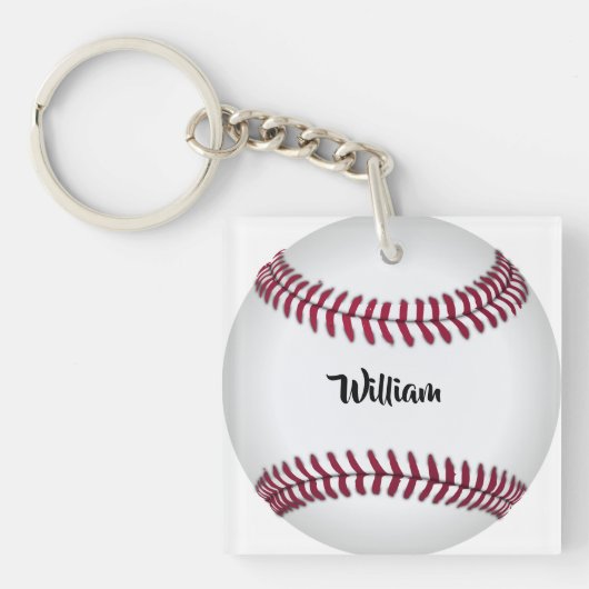 Personalisierter Name Baseball Schlüsselanhänger (Vorderseite)