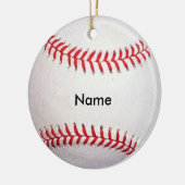 Personalisierter Name Baseball Weihnachtsschmuck (Links)