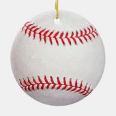 Personalisierter Name Baseball Weihnachtsschmuck (Hinten)