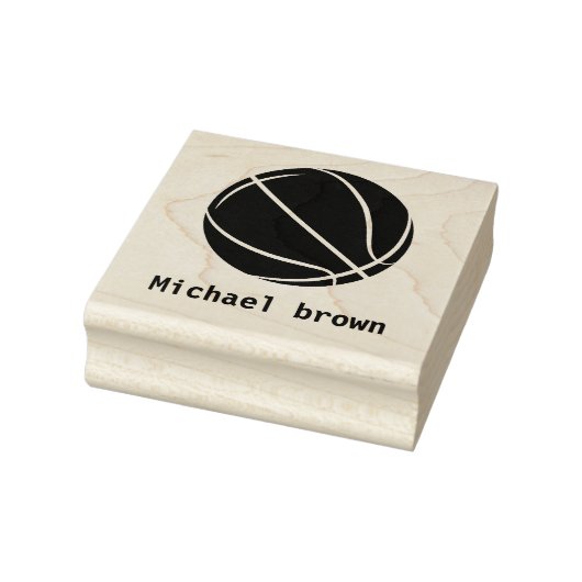 Personalisierter Name Basketball Gummistempel (Stempel)