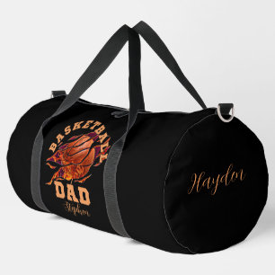 Personalisierter Name Basketball Papa Väter Tag Duffle Bag