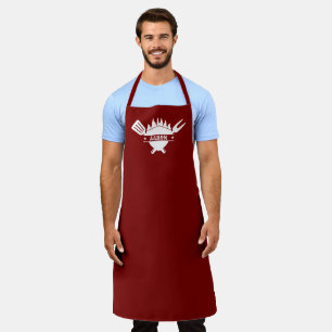 Personalisierter Name BBQ-Grill Schürze