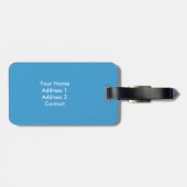 Personalisierter Name "Beach and Seascape" Gepäckanhänger (Rückseite horizontal)