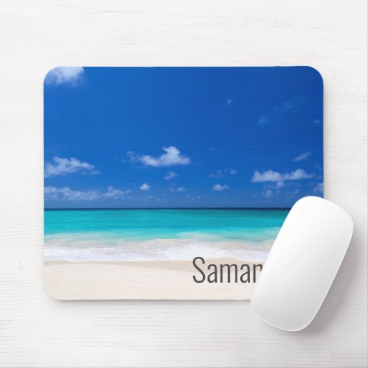 Personalisierter Name Beach Waves Ocean Surf Mouse Mousepad (Mit Mouse)