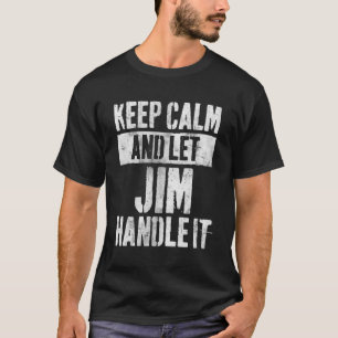 Personalisierter Name Behalte Beruhigung und Lasse T-Shirt