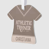 Personalisierter Name beim Athletic Trainer Abschl Ornament (Vorderseite)