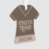 Personalisierter Name beim Athletic Trainer Abschl Ornament (Vorderseite)