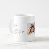 Personalisierter Name Benutzerdefinierte Definitio Kaffeetasse (Vorderseite Links)