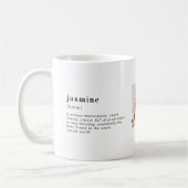 Personalisierter Name Benutzerdefinierte Definitio Kaffeetasse (Links)