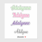 Personalisierter Name Benutzerdefinierte Zeiten vi Aufkleber (Blatt)