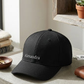 Personalisierter Name, benutzerdefinierter Text Bestickte Baseballkappe