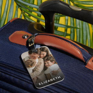 Personalisierter Name Benutzerdefiniertes Foto Gepäckanhänger