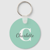Personalisierter Name Benutzerdefiniertes Minimali Schlüsselanhänger (Vorderseite)