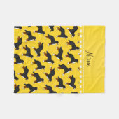 Personalisierter Name Bernese Mountain Hunde Fleecedecke (Vorderseite (Horizontal))
