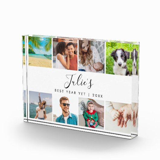 Personalisierter Name Best Year yet Collage 8 Fotoblock (Rechts)