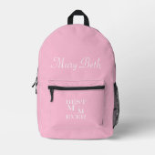Personalisierter Name Beste Mama je Niedlich Herze Bedruckter Rucksack (Vorderseite)