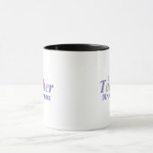 Personalisierter Name Bester Lehrer in farbenfrohe Tasse (Zentrum)