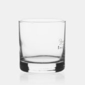 Personalisierter Name Bester Vater Ever Elegante Whiskyglas (Rechts)