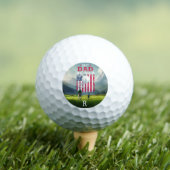 Personalisierter Name Bester Vater nach Par Golfball (Insitu T-Shirt)