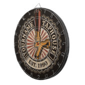 Personalisierter NAME Bierbrauerei Bar Dartscheibe (Vorderseite rechts)