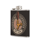 Personalisierter NAME Bierbrauerei Bar Flachmann (Links)