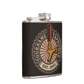 Personalisierter NAME Bierbrauerei Bar Flachmann (Rechts)