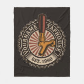 Personalisierter NAME Bierbrauerei Bar Fleecedecke (Vorderseite)