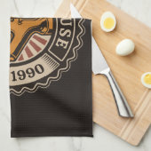 Personalisierter NAME Bierbrauerei Bar Geschirrtuch (Viertel Falte)