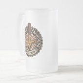 Personalisierter NAME Bierbrauerei Bar Mattglas Bierglas (Vorderseite Links)
