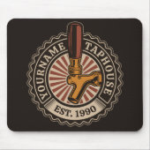 Personalisierter NAME Bierbrauerei Bar Mousepad (Vorne)