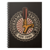 Personalisierter NAME Bierbrauerei Bar Notizblock (Vorderseite)