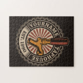 Personalisierter NAME Bierbrauerei Bar Puzzle (Horizontal)