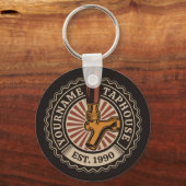 Personalisierter NAME Bierbrauerei Bar Schlüsselanhänger (Vorderseite)