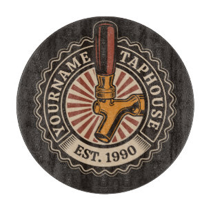 Personalisierter NAME Bierbrauerei Bar Schneidebrett