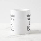 Personalisierter Name Big Deal Funny Coffee Jumbo Jumbo-Tasse (Vorderseite)
