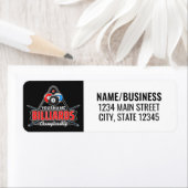 Personalisierter NAME Billard 8 Ball Pool Cue Rack (Insitu)