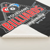 Personalisierter NAME Billard 8 Ball Pool Cue Rack Sherpadecke (3/4)