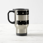 Personalisierter Name: Black Golf Reisebecher (Links)