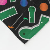 Personalisierter Name: Black Minigolf Fleecedecke (Ecke)