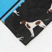 Personalisierter Name Black Pointer Fleecedecke (Ecke)