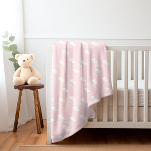 Personalisierter Name Blanket Baby Geschenk Tochte Sherpadecke