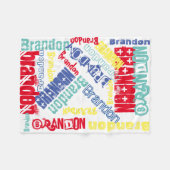 Personalisierter Name Blanket der kuddelwarmen Fle Fleecedecke (Vorderseite (Horizontal))