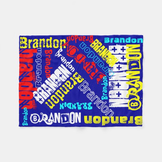 Personalisierter Name Blanket der kuddelwarmen Fle Fleecedecke (Vorderseite (Horizontal))