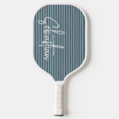 Personalisierter Name Blau gestrichen Pickleball Schläger (Rückseite)